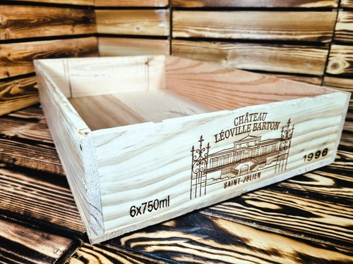 Wooden wine box crate - wooden,