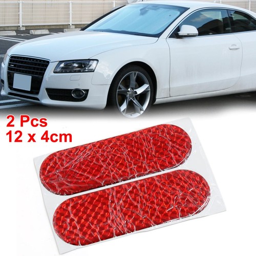 2pcs reflective sticker - reflective, red