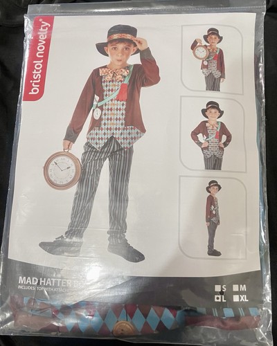 Mad hatter costume boys large - hatter,