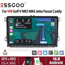 9" Car Stereo Android 14 For VW GOLF MK5 MK6 Apple Carplay WIFI Head Unit WIFI