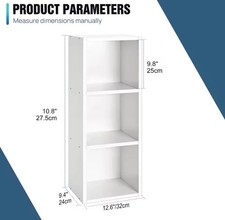 White Wooden Cube Storage Unit