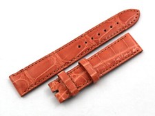 Genuine Leather Crocodile Strap Salmon 18/16Mm Watch Parts Luxury Unisex