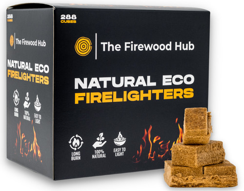 Eco natural wood firelighters - natural,
