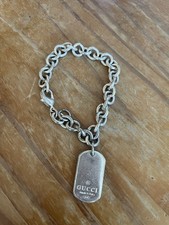 Gucci Sterling Silver Dog Tag