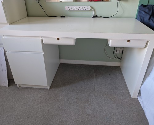 Ikea malm desk white - desk,