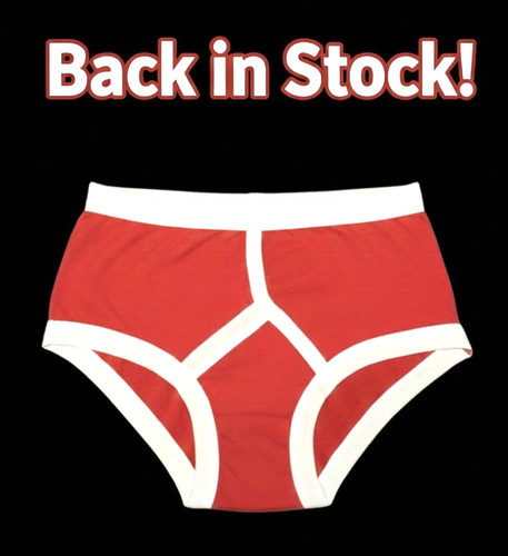 Men red front briefs - men’s,