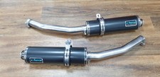 V-FORCE BLACK SLIP 0N EXHAUSTS (PAIR) SUZUKI GSX1300R HAYABUSA 2008 - 2020