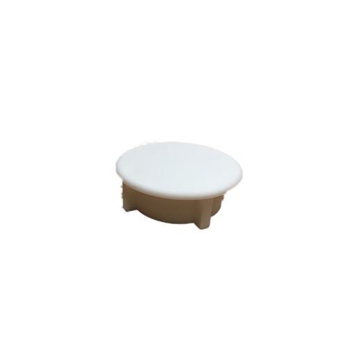 White recessed island table - white,