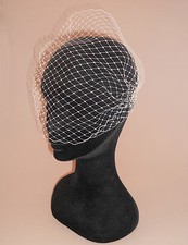Bandeau Visor Birdcage Veil on