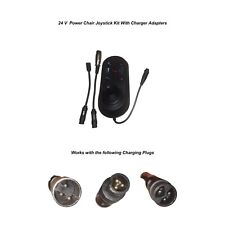 Electric Wheelchair Joystick Controller 4 Pin Wire Air Hawk Fold & Go, W/Adapter