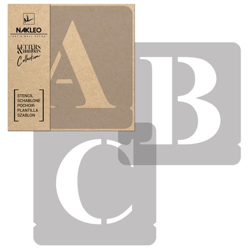 Lettering plastic stencil - plastic,