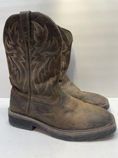 Wolverine Men Rancher Square-Toe Wellington Work Boots Leather 8.5M