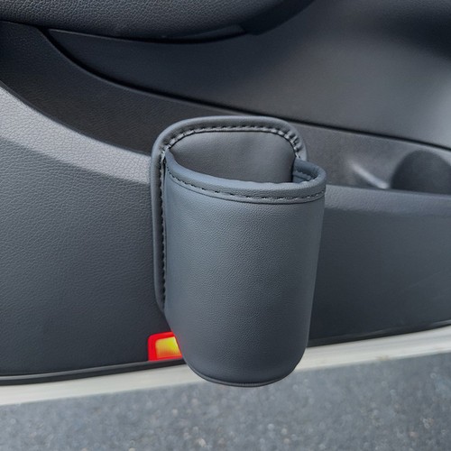 Leather car cup holder - car,