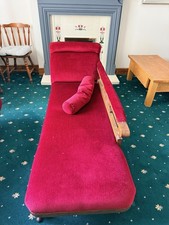 Chaise Lounge Mahogany Antique