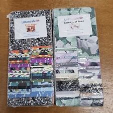 2 Littondale Strip Pies/ Jelly Rolls 100% Premium Cotton