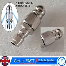Pressure Washer Sewer Jetter Rotary Nozzles Drain Hose 1/4'' Quick Connect