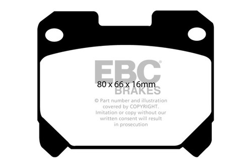 Ebc redstuff rear brake pads - ebc,