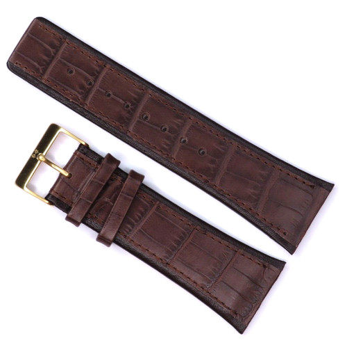 Watch strap leather brown - watch,
