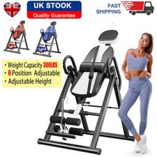 300LBS Gravity Inversion Table Adjustable Back Neck Pain Exercise Therapy Bench