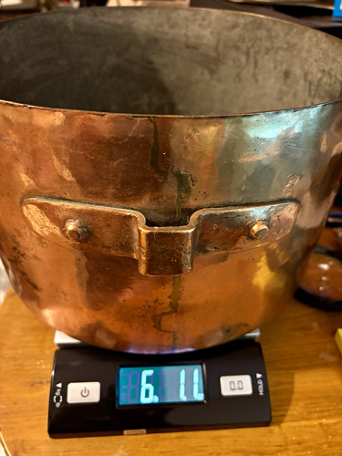Antique french copper stock - copper,