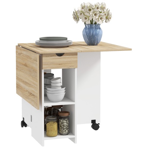 Homcom foldable dining table - foldable,