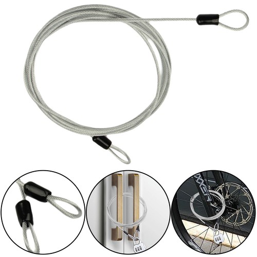 Security steel cable lock bike - steel,