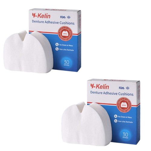 Denture adhesive cushions - denture,