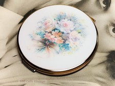 White Floral Double Mirror