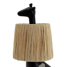 Giraffe Rattan Table Lamp 13cm