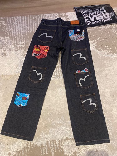 Evisu mens denim jeans demon - evisu,