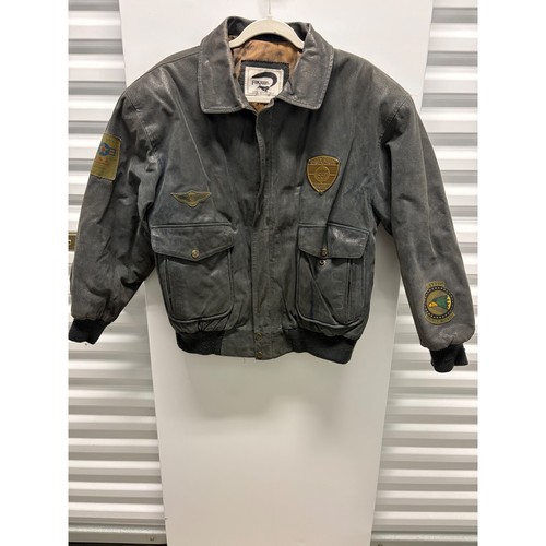 Vintage foxrun leather bomber - vintage,