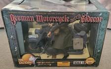 1/6 scale WW2 German Motorcycle And Sidecar 21st Century Toys RARE Action Figure