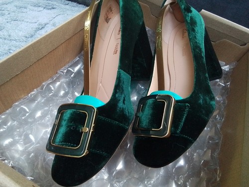 Clarks emerald green - clarks, velvet