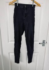 Topshop Black Washed Denim
