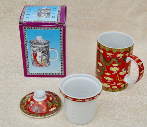 Chinese porcelain tea mug - porcelain,