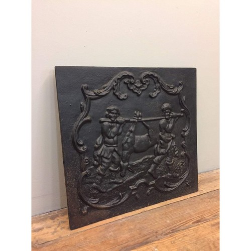 Reclaimed cast iron fire back - reclaimed,