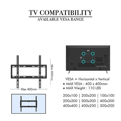 Wall mount bracket - 26-55",
