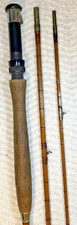 Split Cane Trout Fly Rod Unbranded 8’ 9” 3 Piece & Bag Vintage