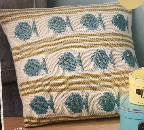 Fish intarsia patterned - intarsia,