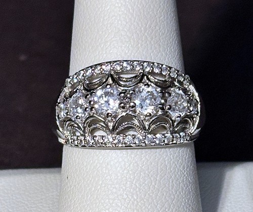 Vintage tacori sterling - iv, cz