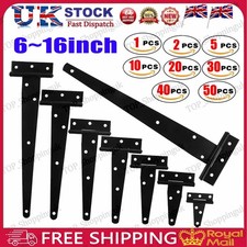 4"-18" Tee Hinges Black