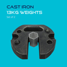 Set of 2 - 13kg Cast Iron Leg