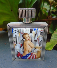 Solid silver perfume bottle