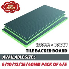 1250mmx600mm Tile Backer Board Insulation Wetroom Underfloor Heating Wet Room
