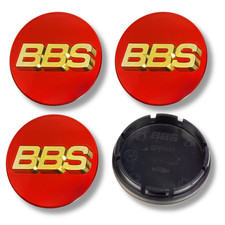 BBS Alloy Wheel Centre Cap Hub x4 Red Gold 70mm RE RGR CK RS-GT RC CH