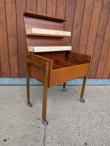 Vintage retro sewing - sewing, cart