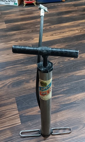 Vintage super tire pump chrome - super,