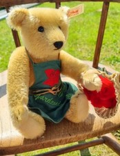 vintage Steiff gardening teddy