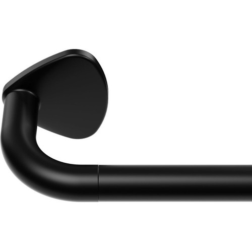 Black curtain pole - black,