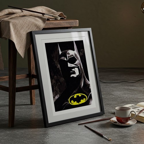 Batman 1989 artwork print - batman, a3